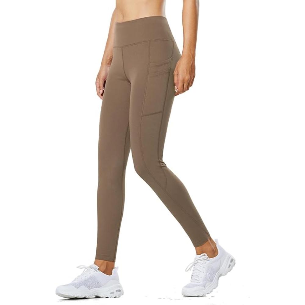 Women Thermal Fleece Leggings With Pockets