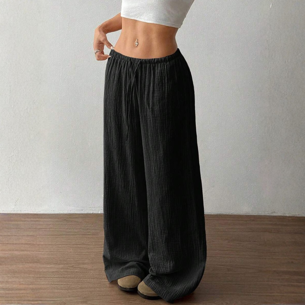 Casual Straight Low Rise Pants For Women