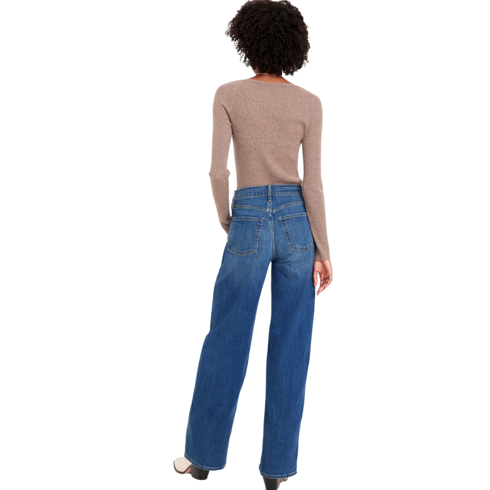 High Rise Wide Jeans-My Comfy PantHigh Rise Wide Jeans - Image 3
