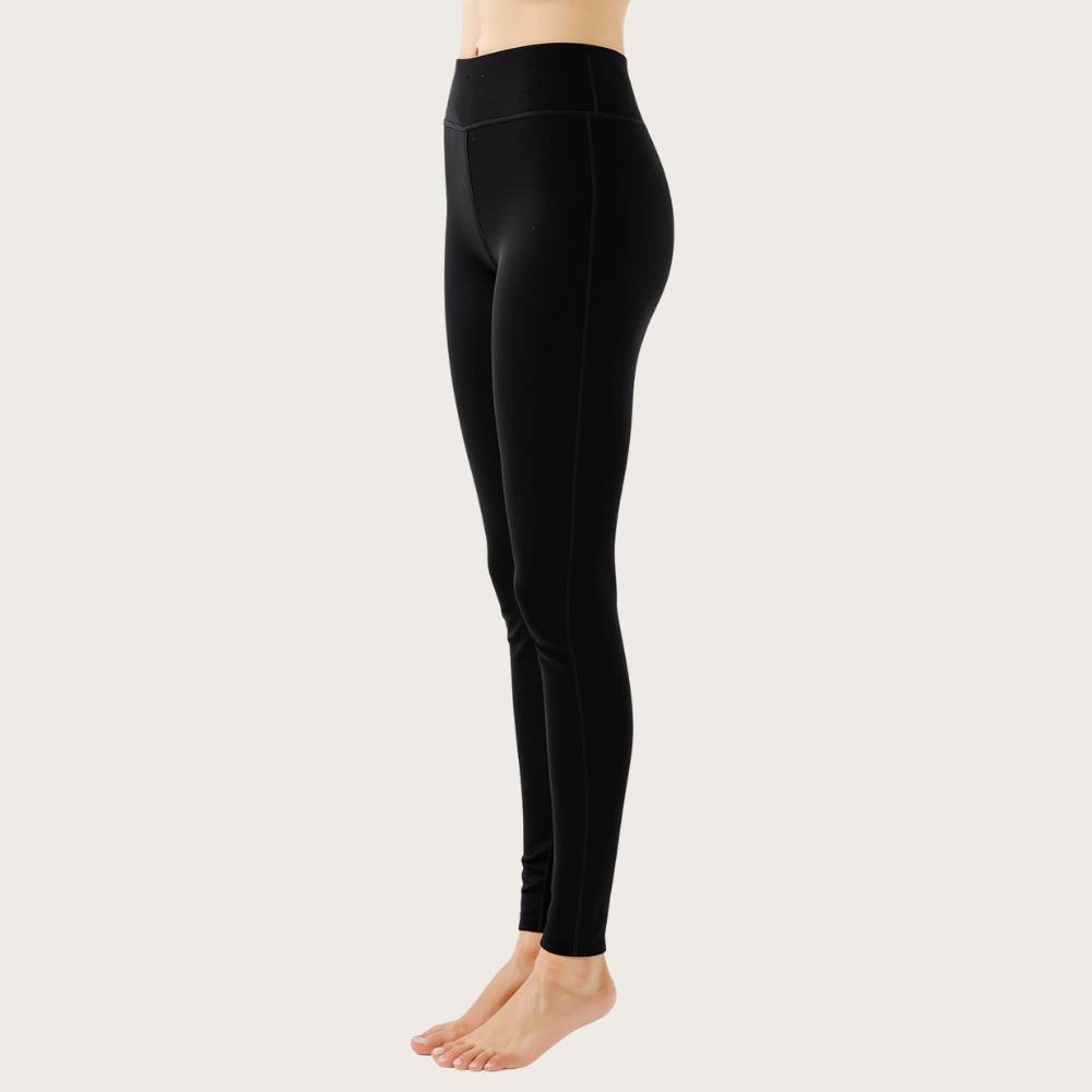 Women Soft Base Wool Layer Thermal Leggings Pants For Hiking And Skiing