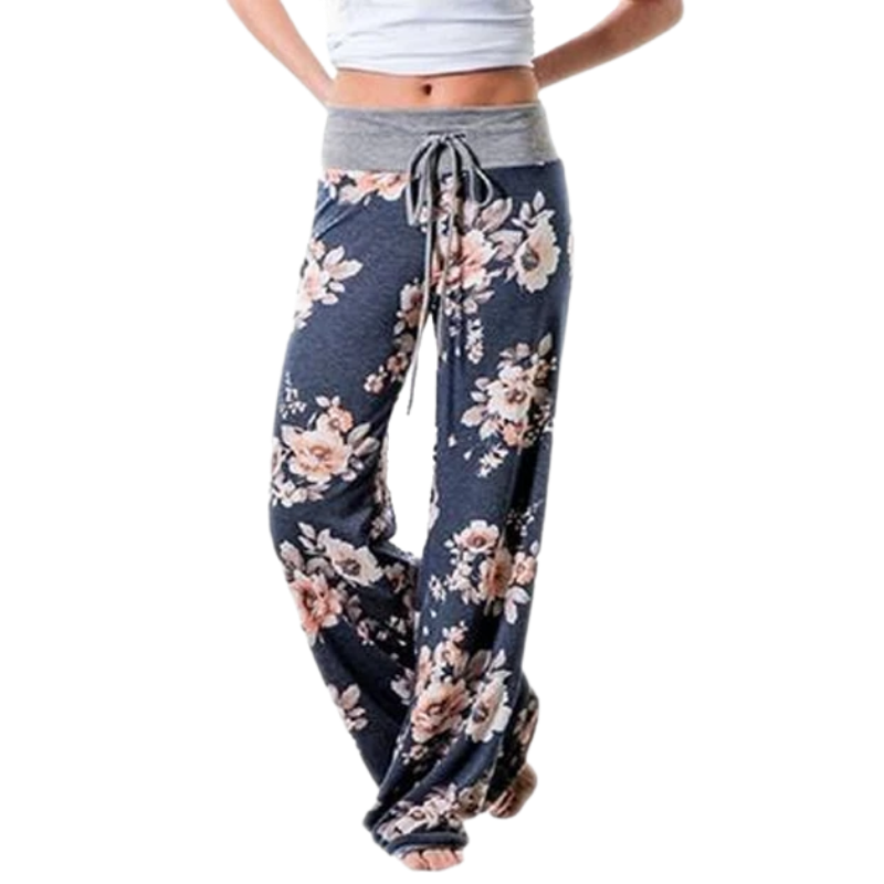 Women's Loose-Fit Floral Pants-My Comfy Pant