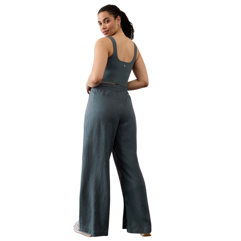 Retreat Linen High Rise Wide Leg Pant-My Comfy PantRetreat Linen High Rise Wide Leg Pant - Image 3