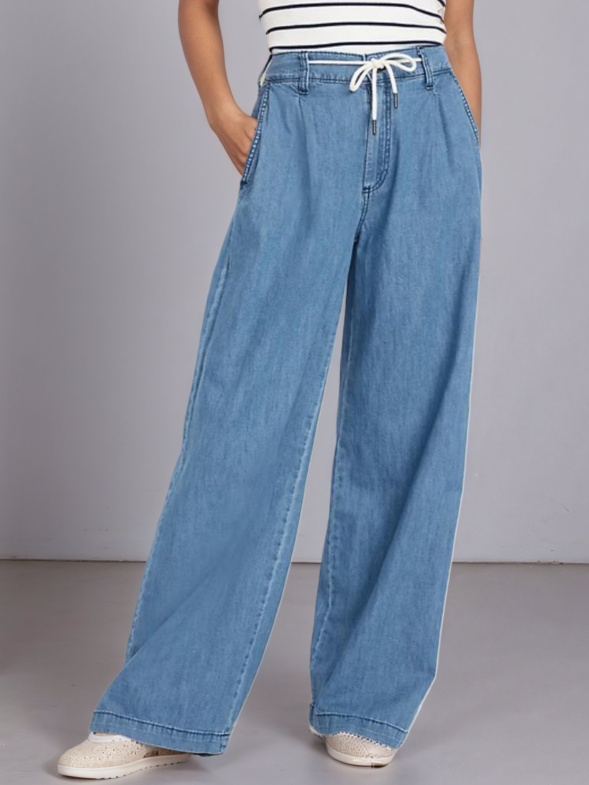 High-Waisted Super Wide-Leg Drapey Pants-My Comfy Pant