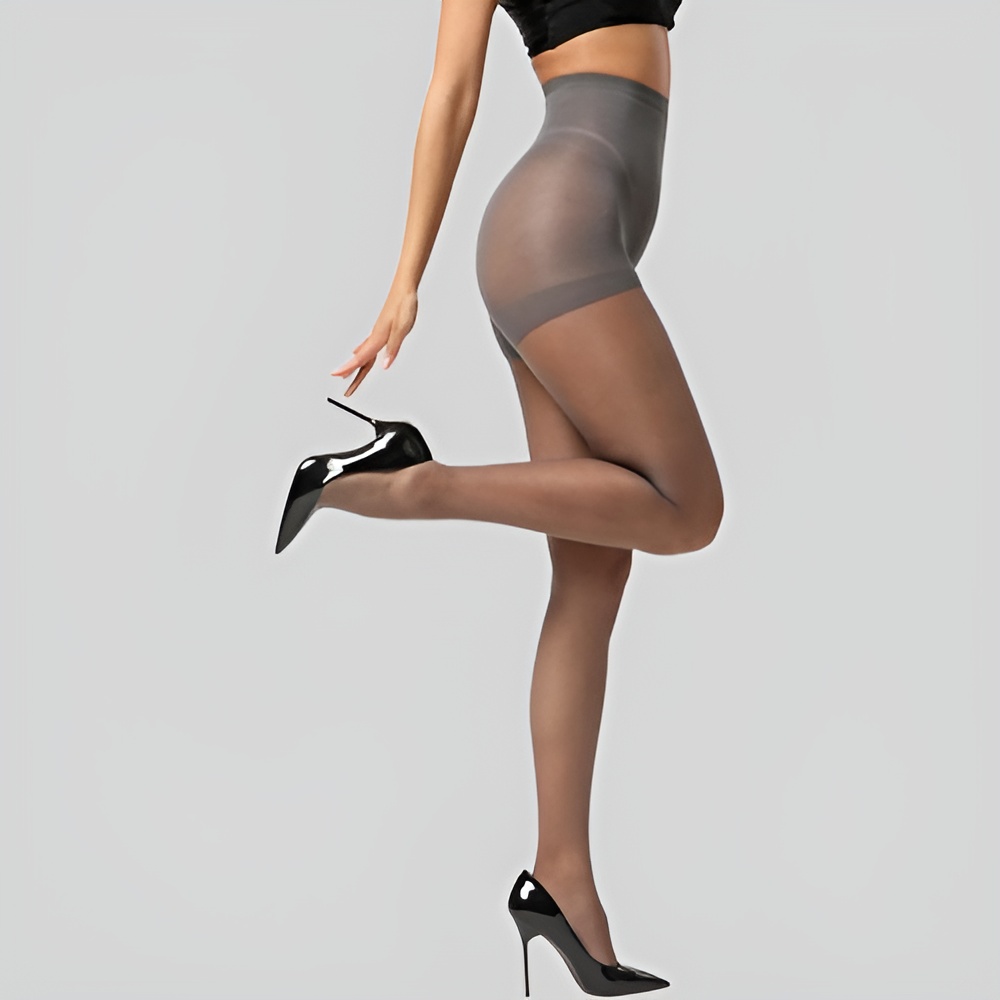 3 Pairs High Waist Sheer Tights With Control Top For Women