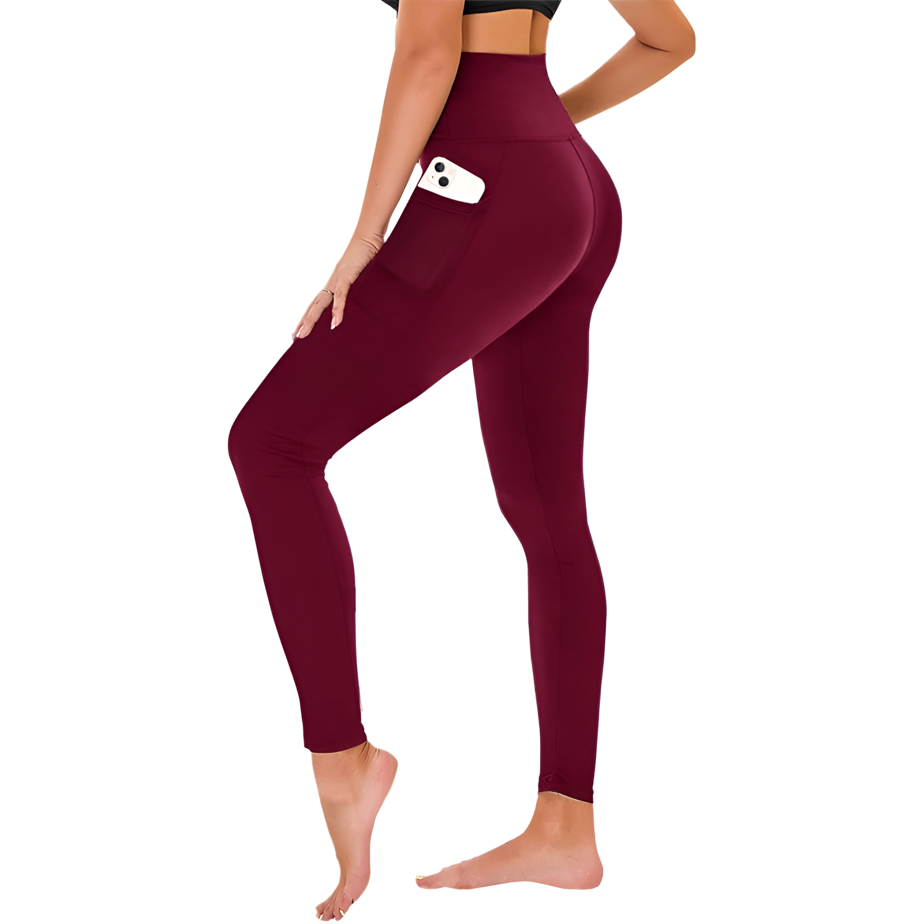 Stretchy Workout Leggings For Women With Pockets