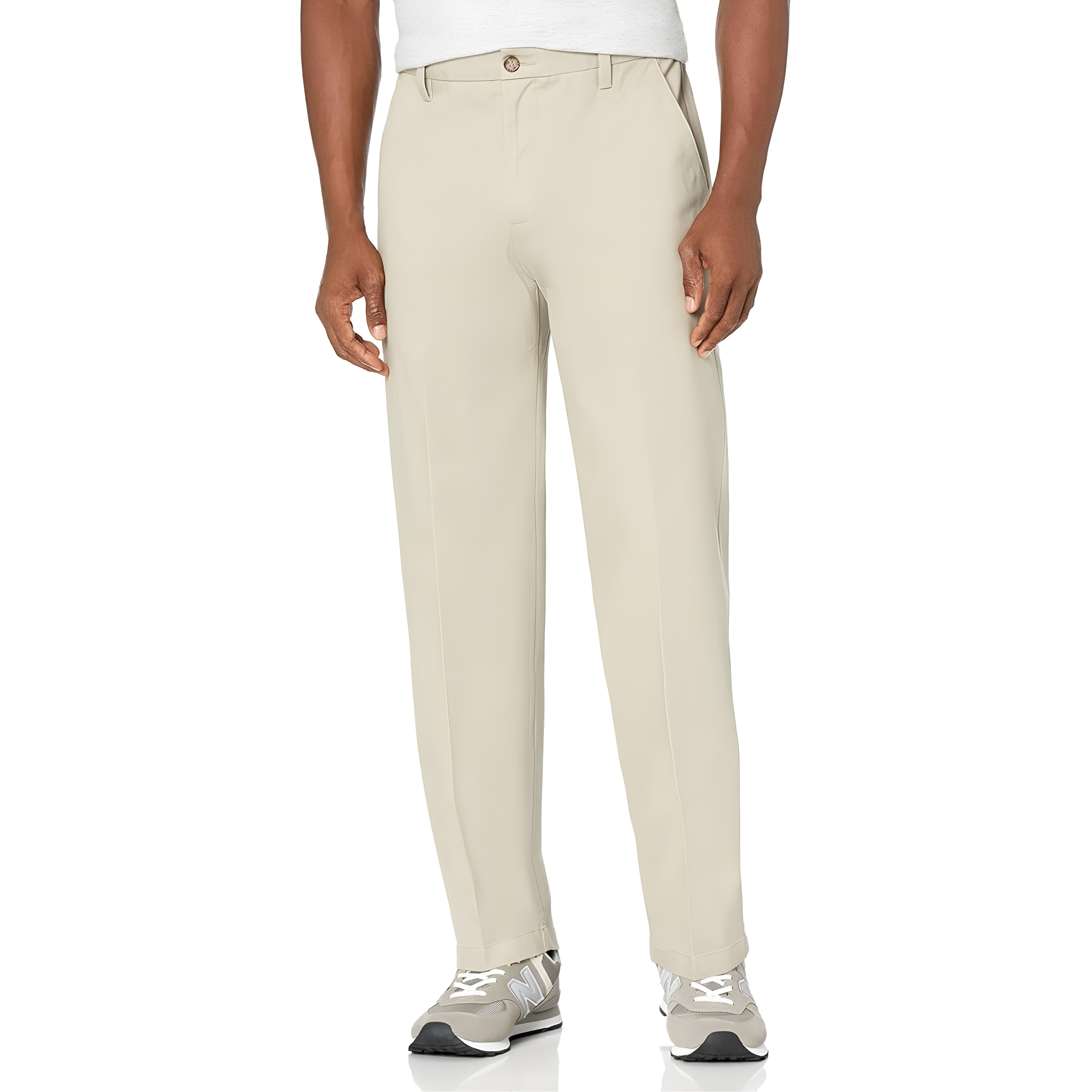Classic Fit Pants With Flex Technology And Smooth Finish For MenClassic Fit Casual Flex Pants For Men - Image 12