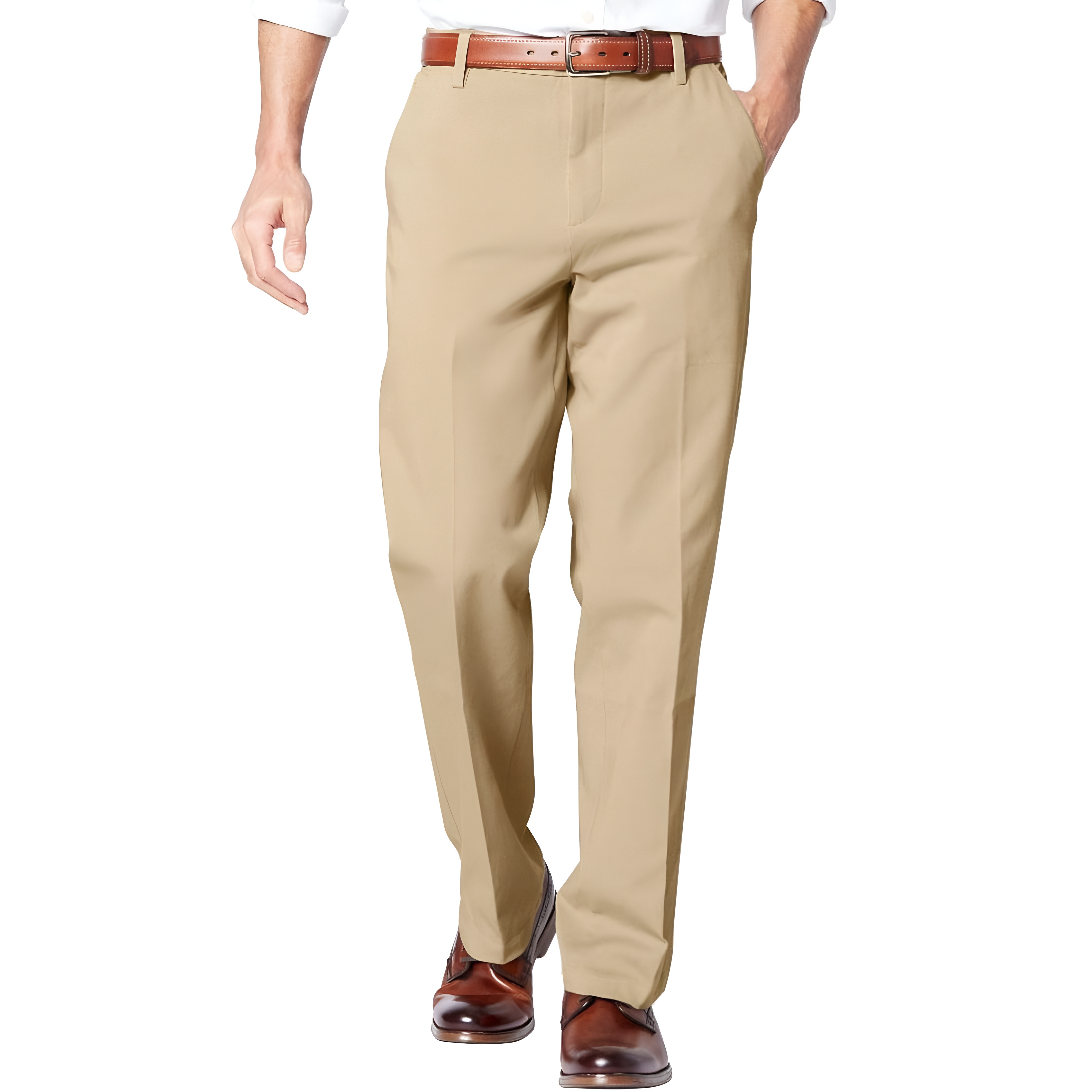Classic Fit Pants With Flex Technology And Smooth Finish For Men