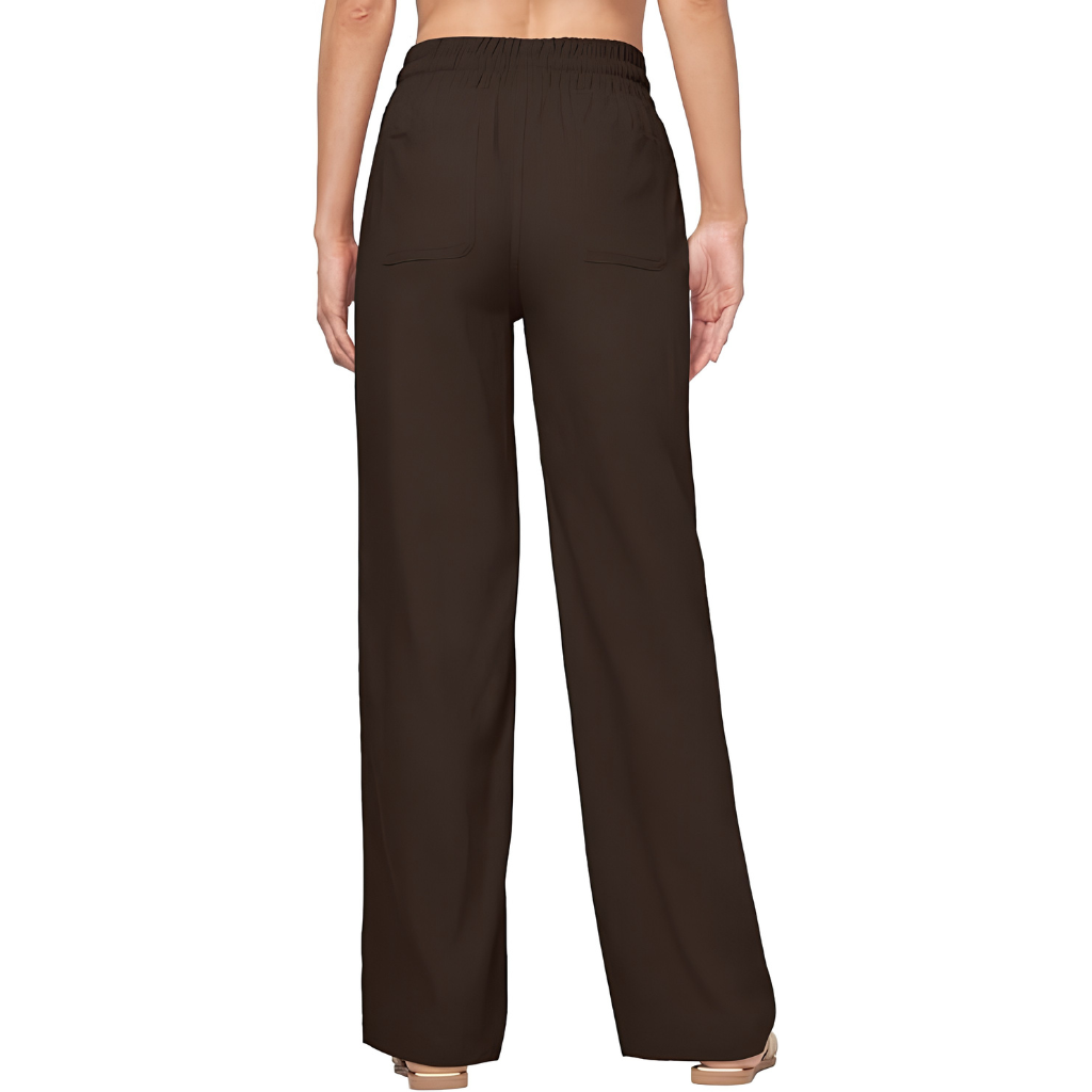 Casual Lounge Fit Palazzo Pants With Pockets For Women