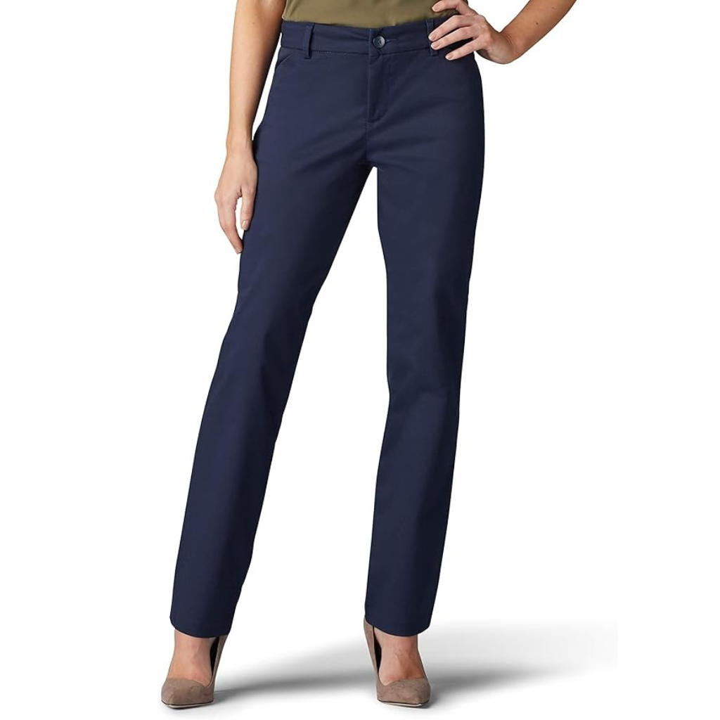 Stretch Twill Chino Fit Pants For Women
