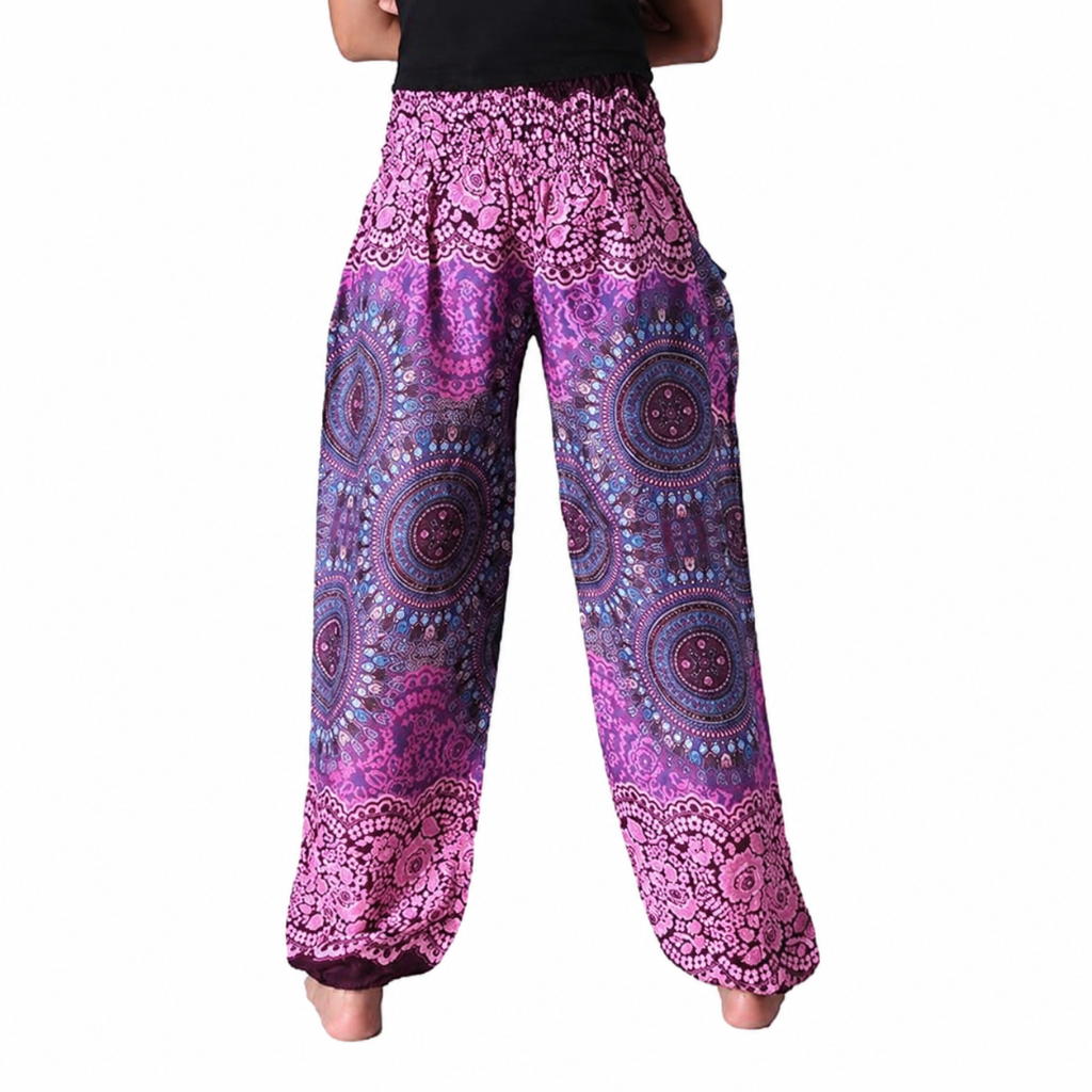 Boho Printed Yoga Pants With Pockets For Women