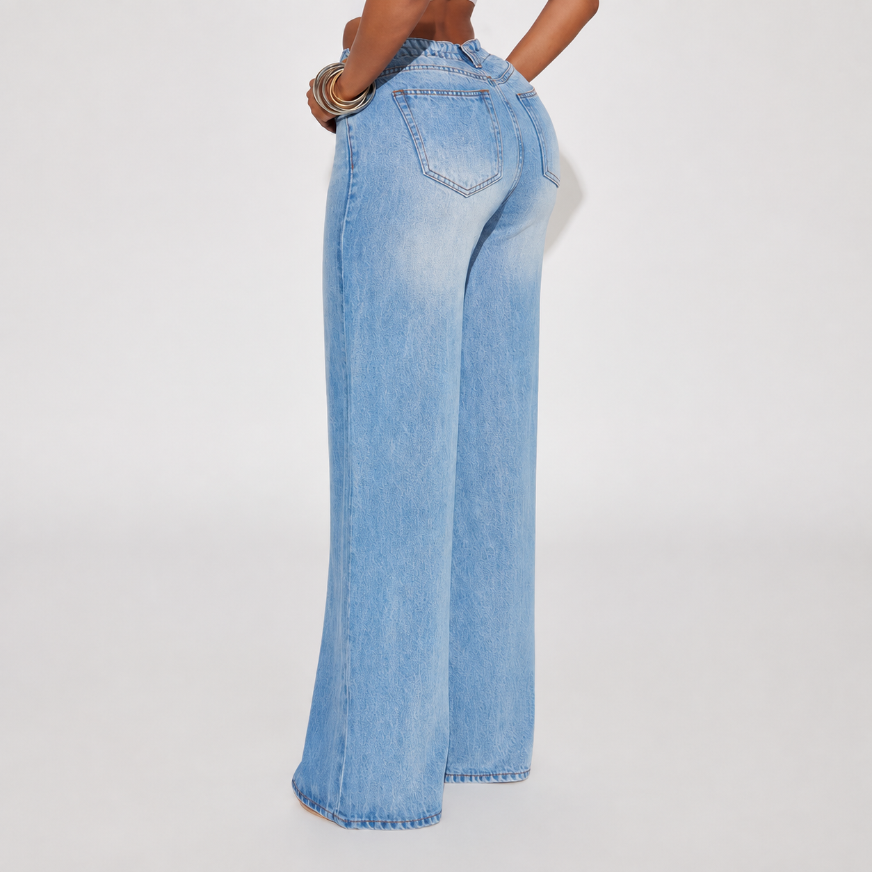 Drapey Wide Vintage Jeans For Women