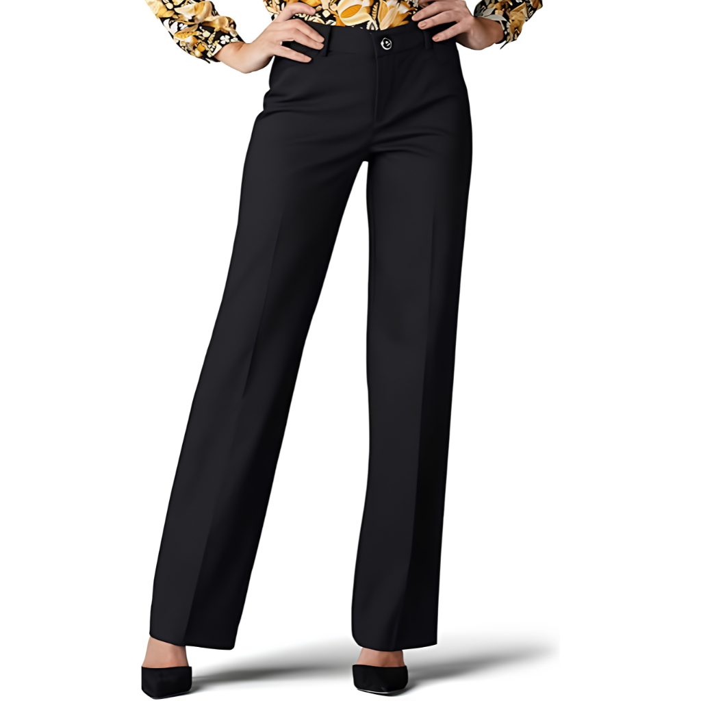 Comfort Fit Everyday Office Wear Casual Trouser Pants For Women