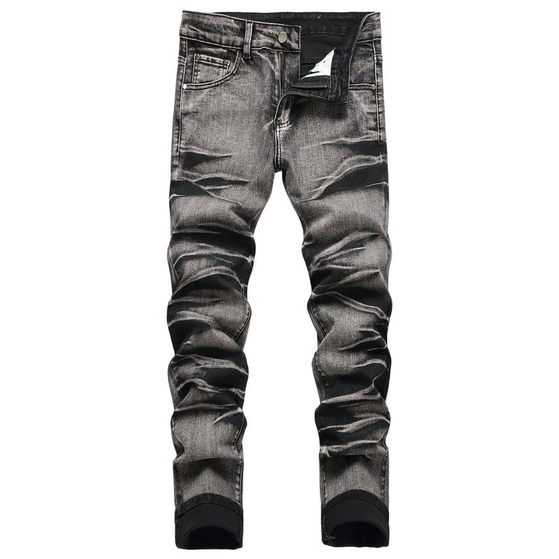 Casual Fashion Ripped Slim Fit Stretch Jeans For Men