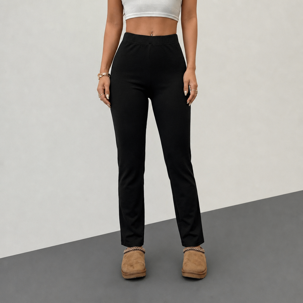 Casual Straight Stretch Commute Pants For Women