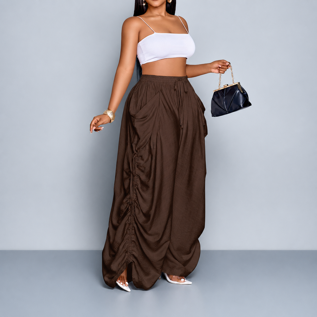 Casual Loose Fit Wide Pants For Women Everyday Wear