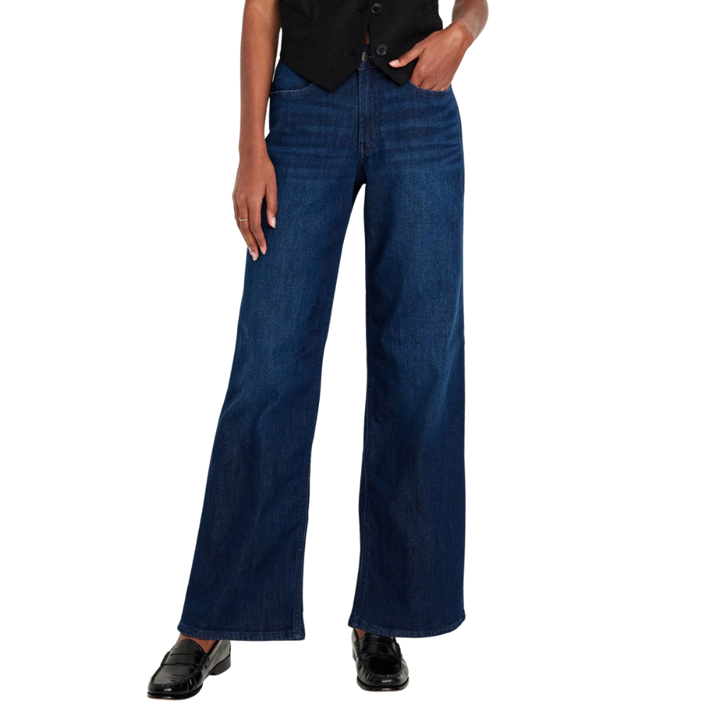 High Waisted Wow Wide Leg Jeans