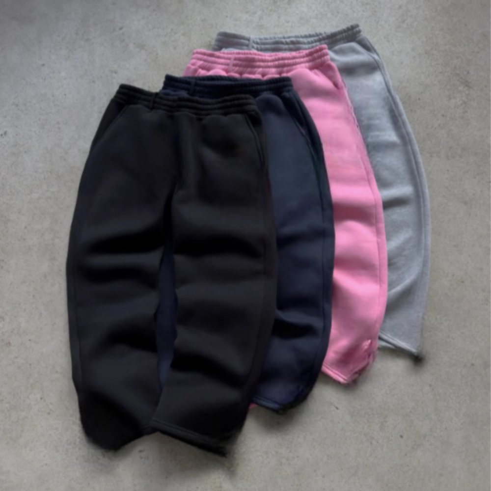 Tapered Zipper Hem Sweatpants-My Comfy Pant
