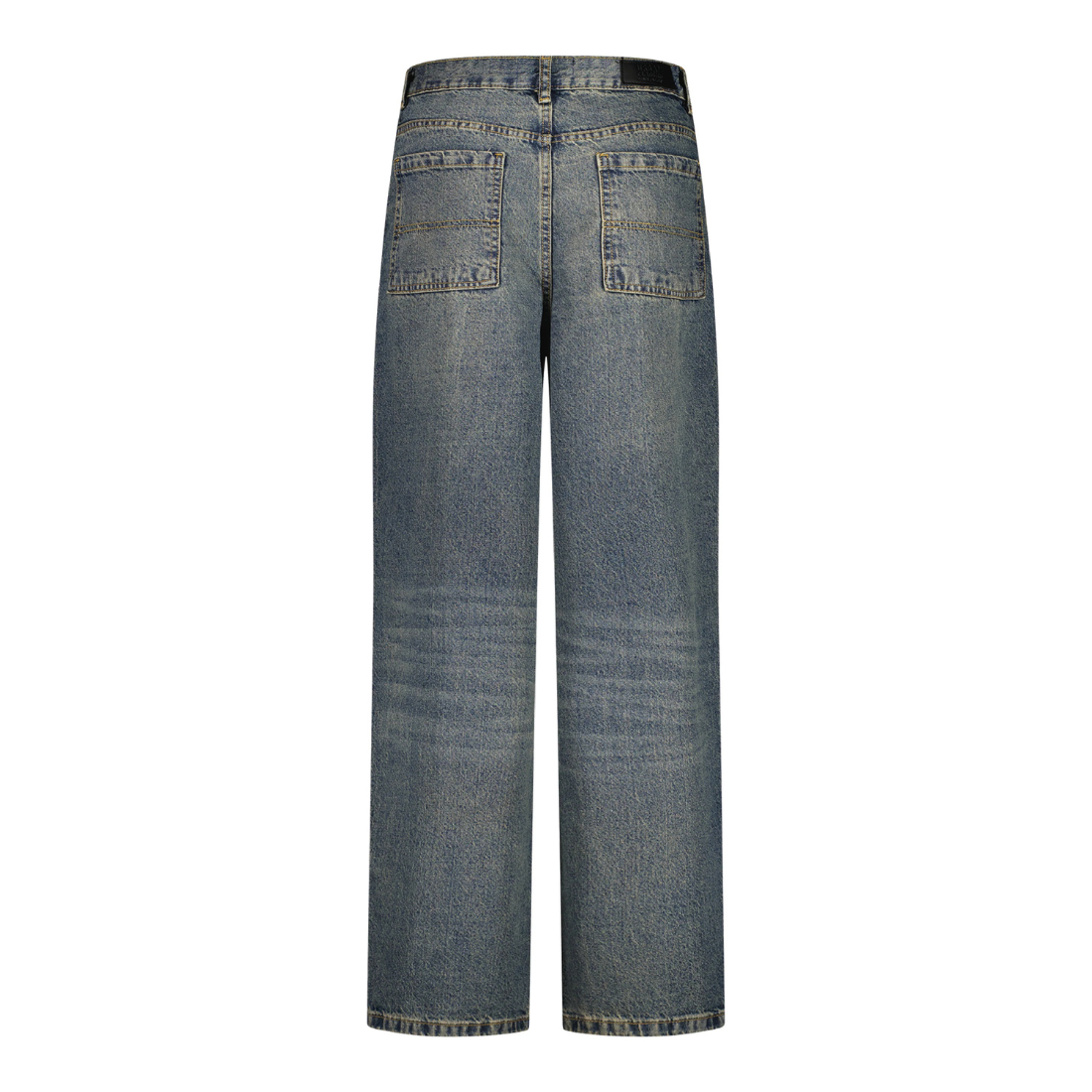 Baggy Denim Zip Fly Pocket Pants