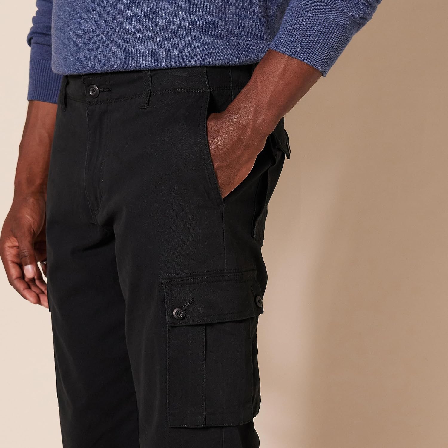 Straight Fit Stretch Cargo Pants for MenStraight Fit Stretch Cargo Pants for Men - Image 4