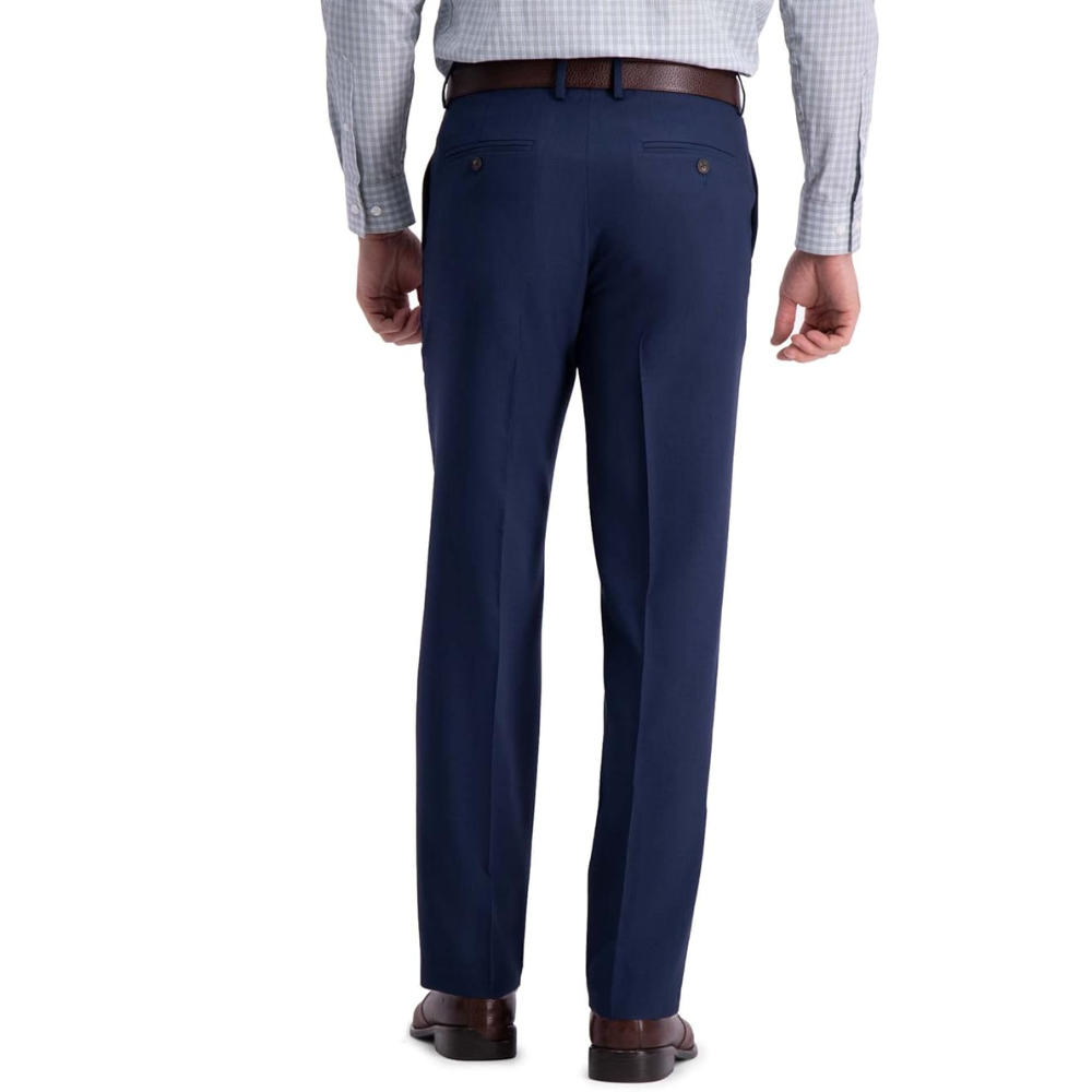 Straight Fit Dress Pants With Flat Front Style For MenStraight Fit Dress Pants With Flat Front Style For Men - Image 12