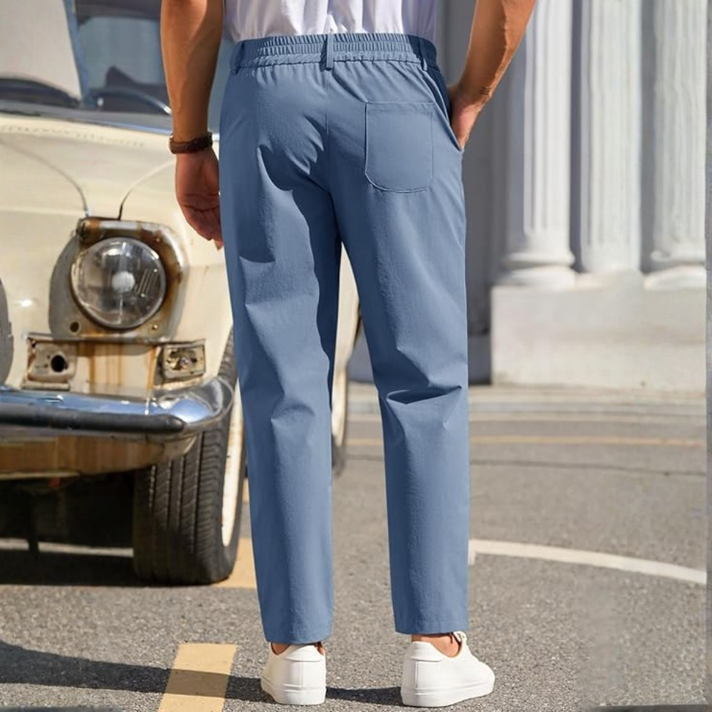 Slim Fit Golf Pants With Stretch Comfort And Cropped Style For MenSlim Fit Golf Pants With Stretch Comfort And Cropped Style For Men - Image 5