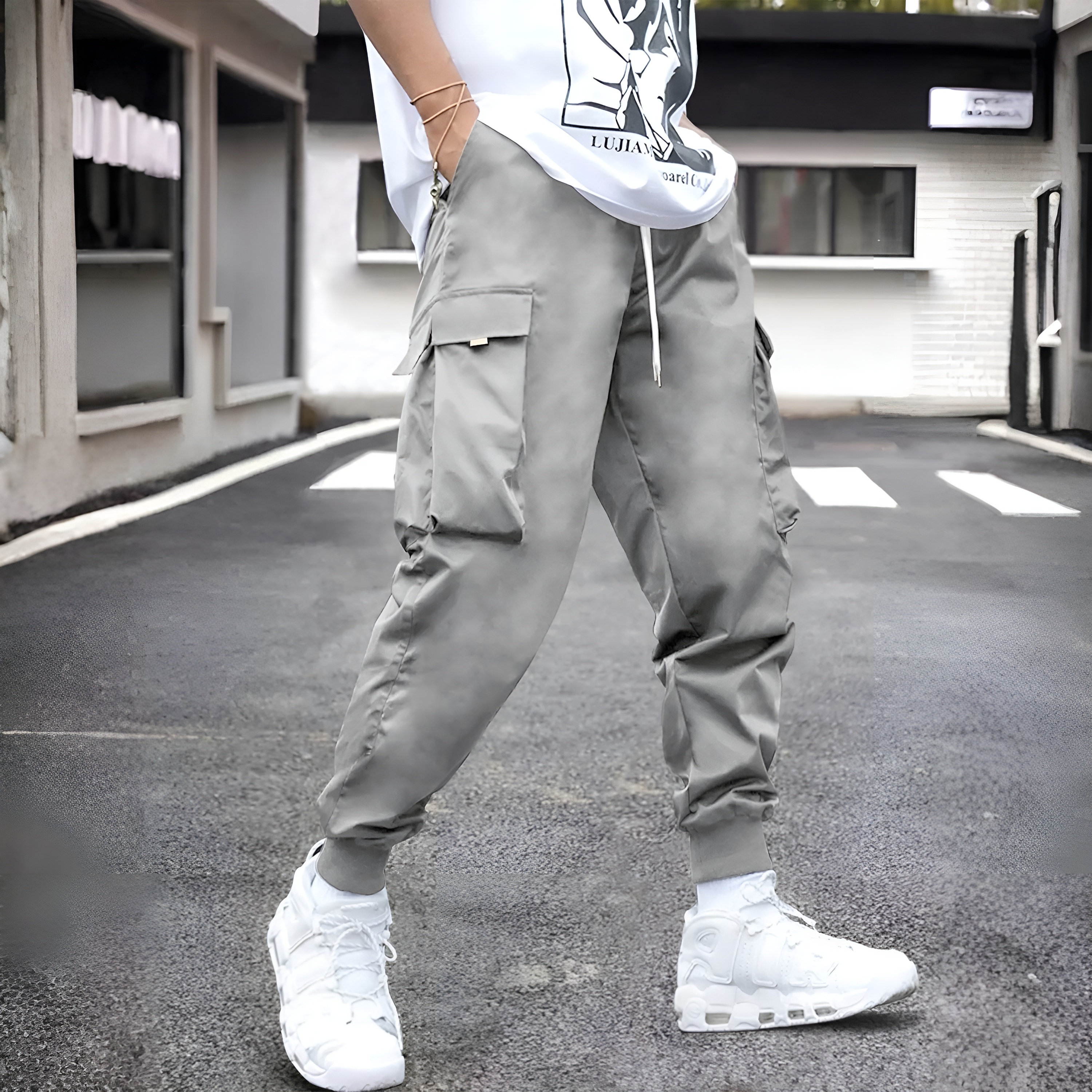 Cargo Pants With Flap Pocket For Men 