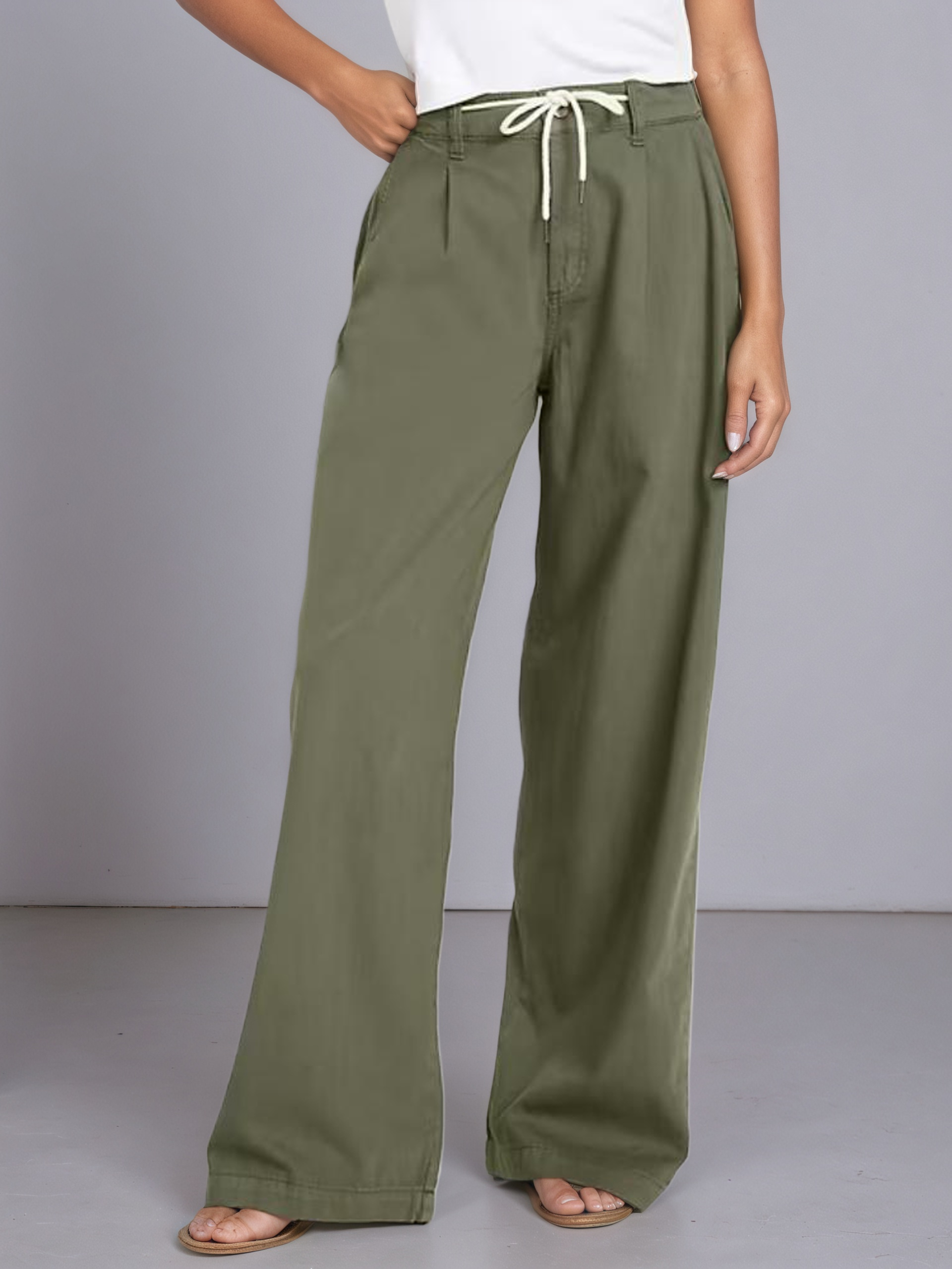 High-Waisted Super Wide-Leg Drapey Pants-My Comfy Pant
