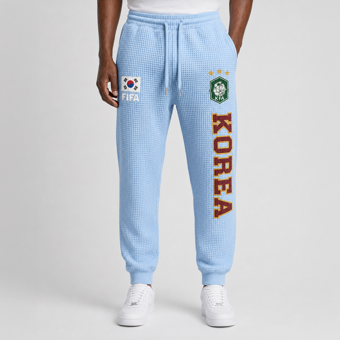 FIFA 2026 South Korea Printed Waffle Football Fan Pants