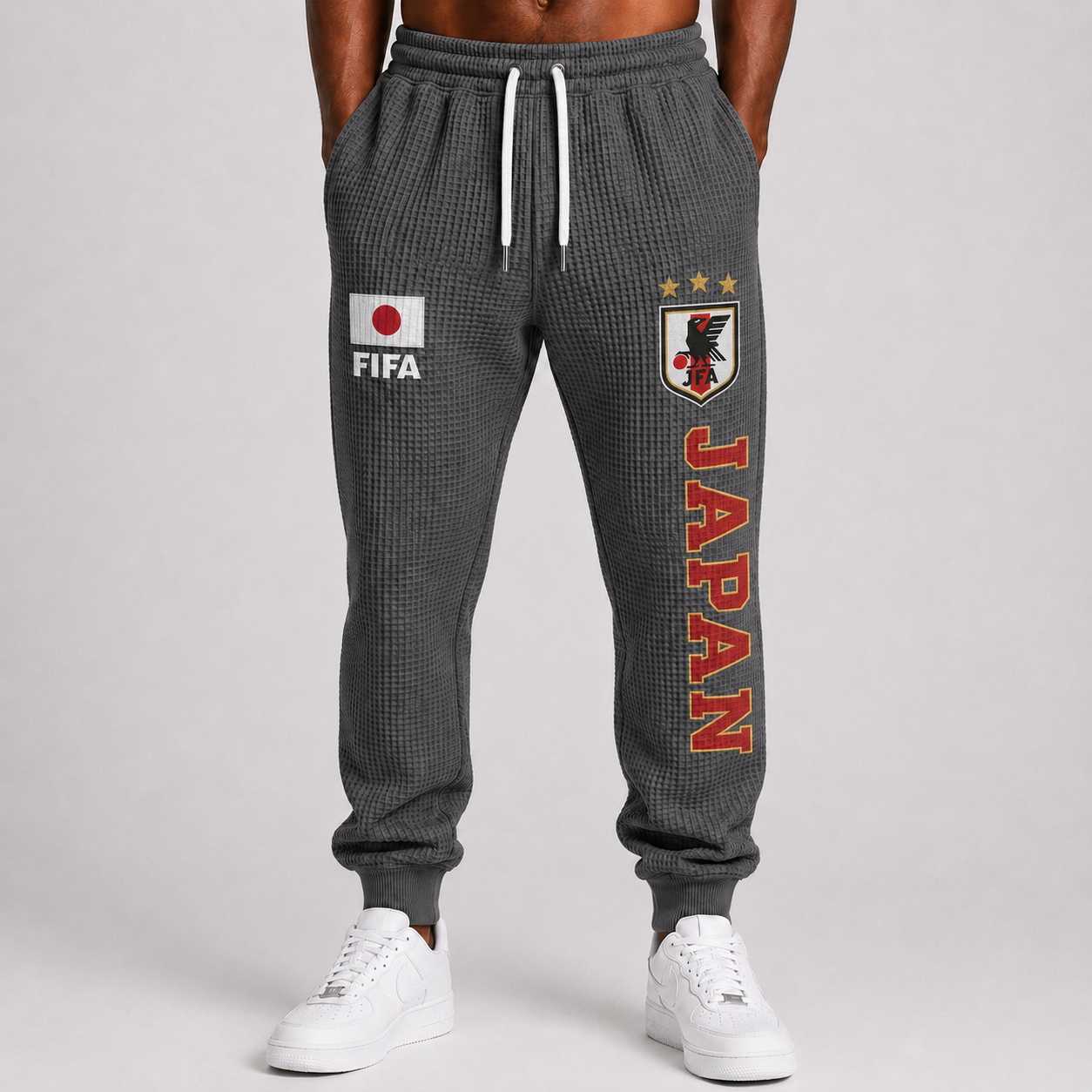FIFA 2026 Japan Printed Waffle Football Fan Pants