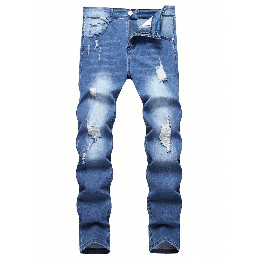 Casual Summer Streetwear Denim Jeans For Men