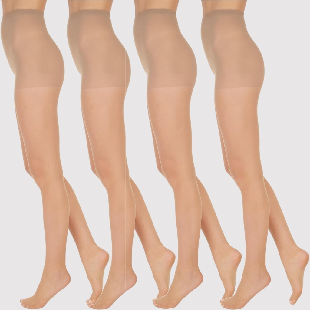 4 Pair Womens Standard Panty4 Pairs Panty Sheer Pantyhose For All Day Comfort - Image 5