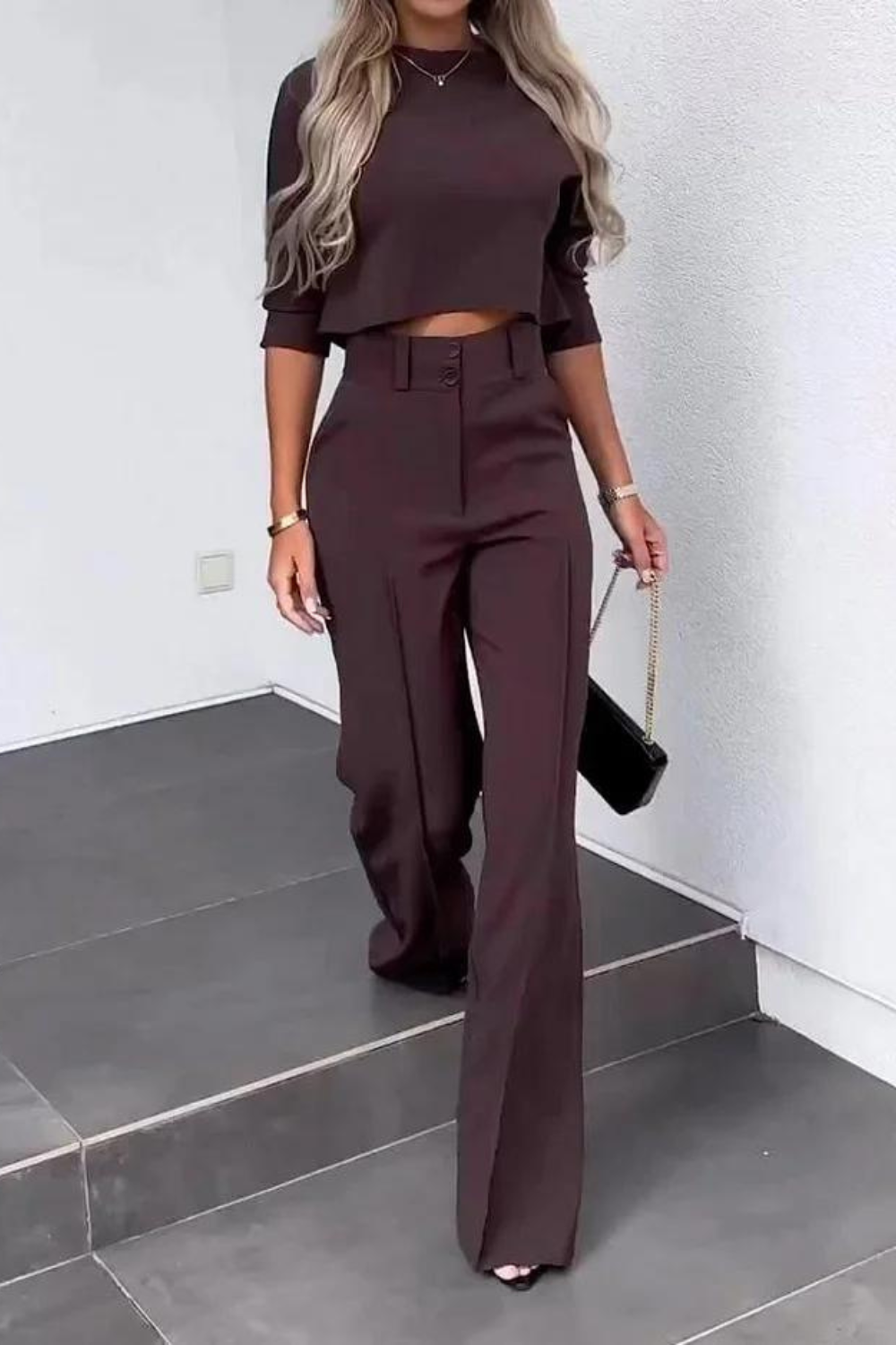 Jacket And Straight Pants Set-My Comfy Pant