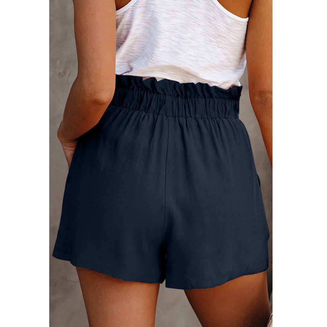 Tight Waisted Lace-Up Shorts-My Comfy Pant
