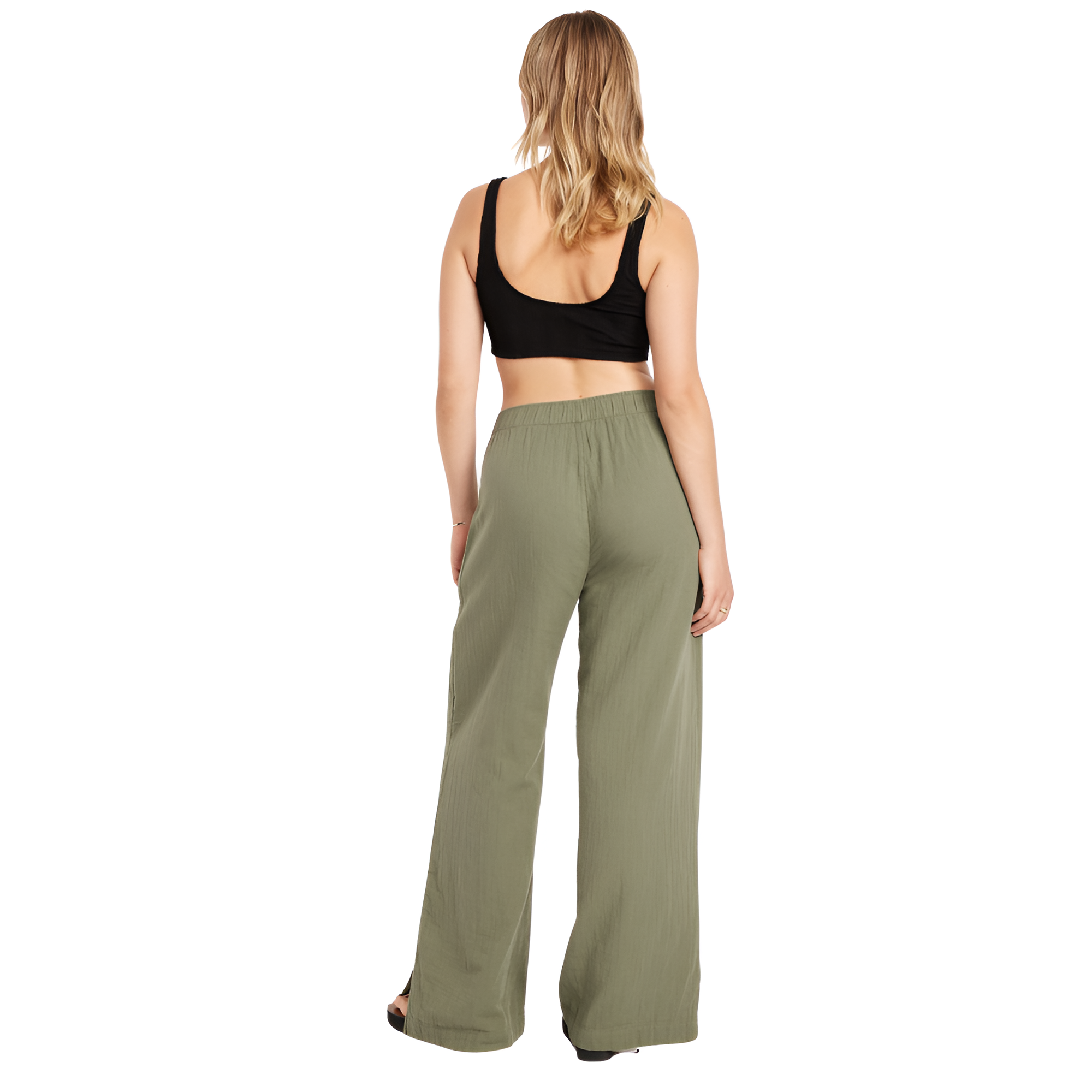 High Rise Crinkle Gauze Super Wide Pants-My Comfy Pant