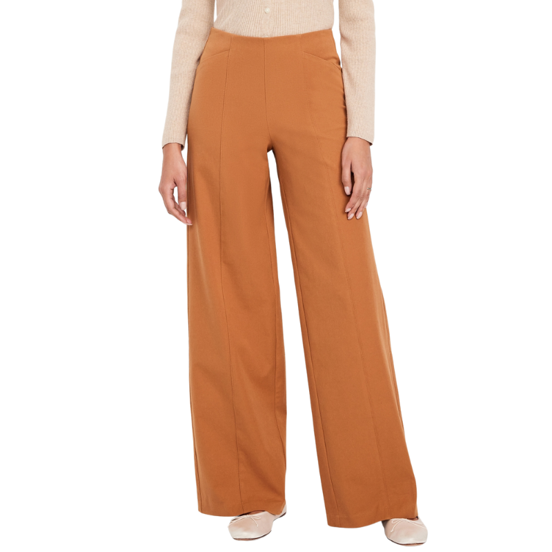 High Waisted Pull On Pixie Super Wide Leg Pants-My Comfy PantHigh Waisted Pull On Pixie Super Wide Leg Pants - Image 3