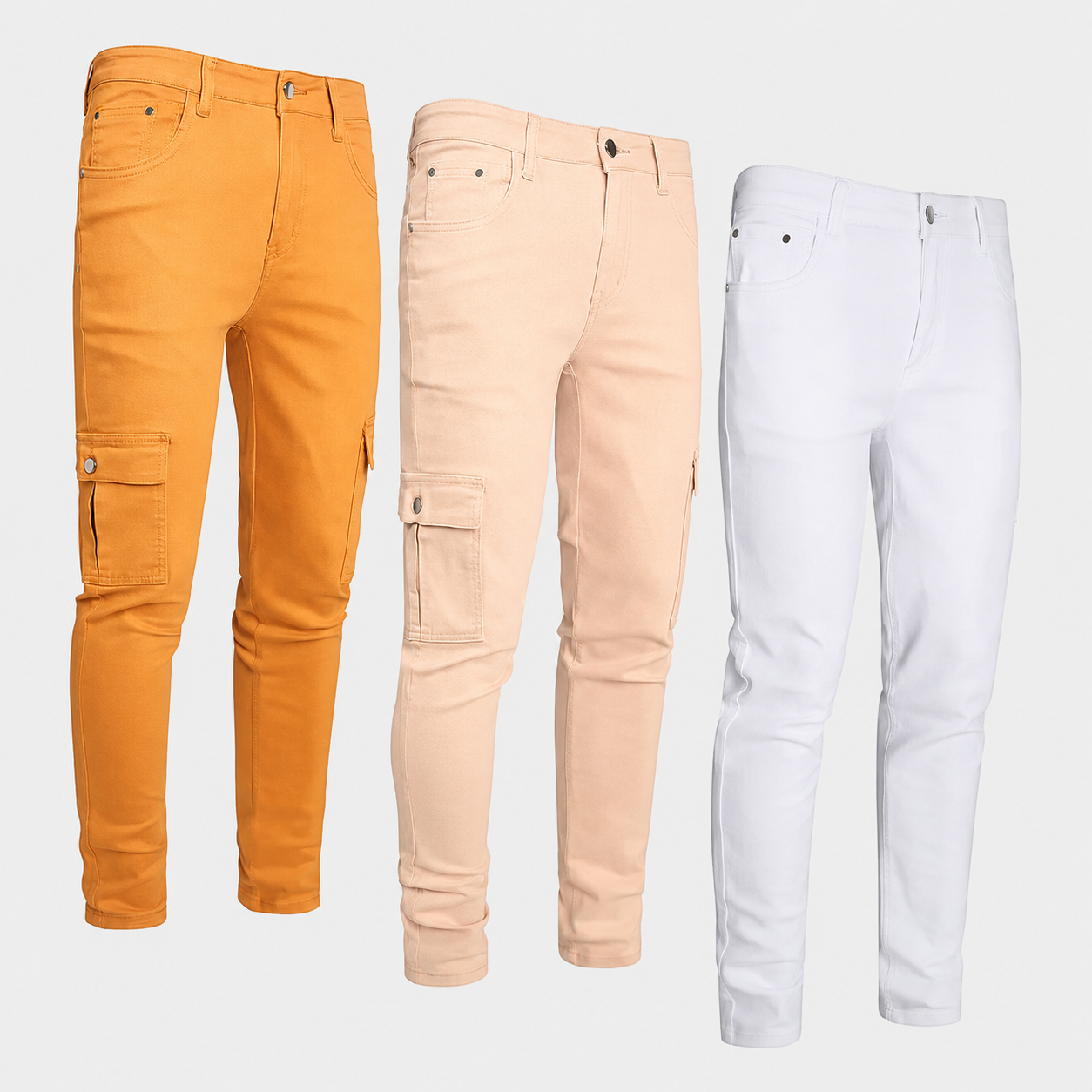 Pack Of 3 Slim Fit Ripped Fashion Jeans For Men