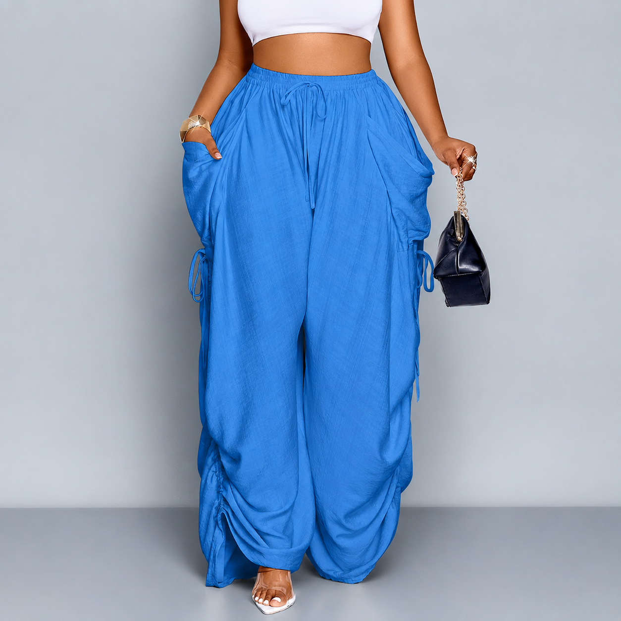 Casual Loose Fit Wide Pants For Women Everyday Wear