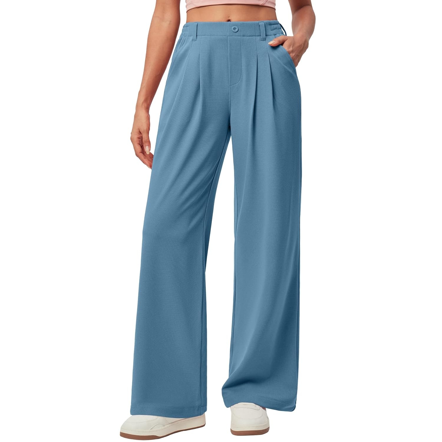 Stretchy Pull On Casual Pants For Women