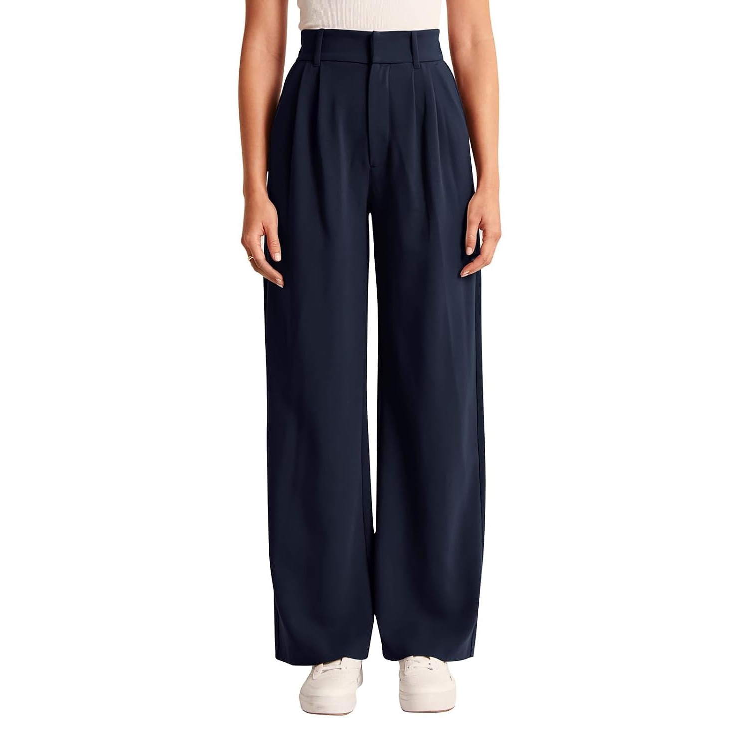Solid Casual Pants With Pocket For Women
