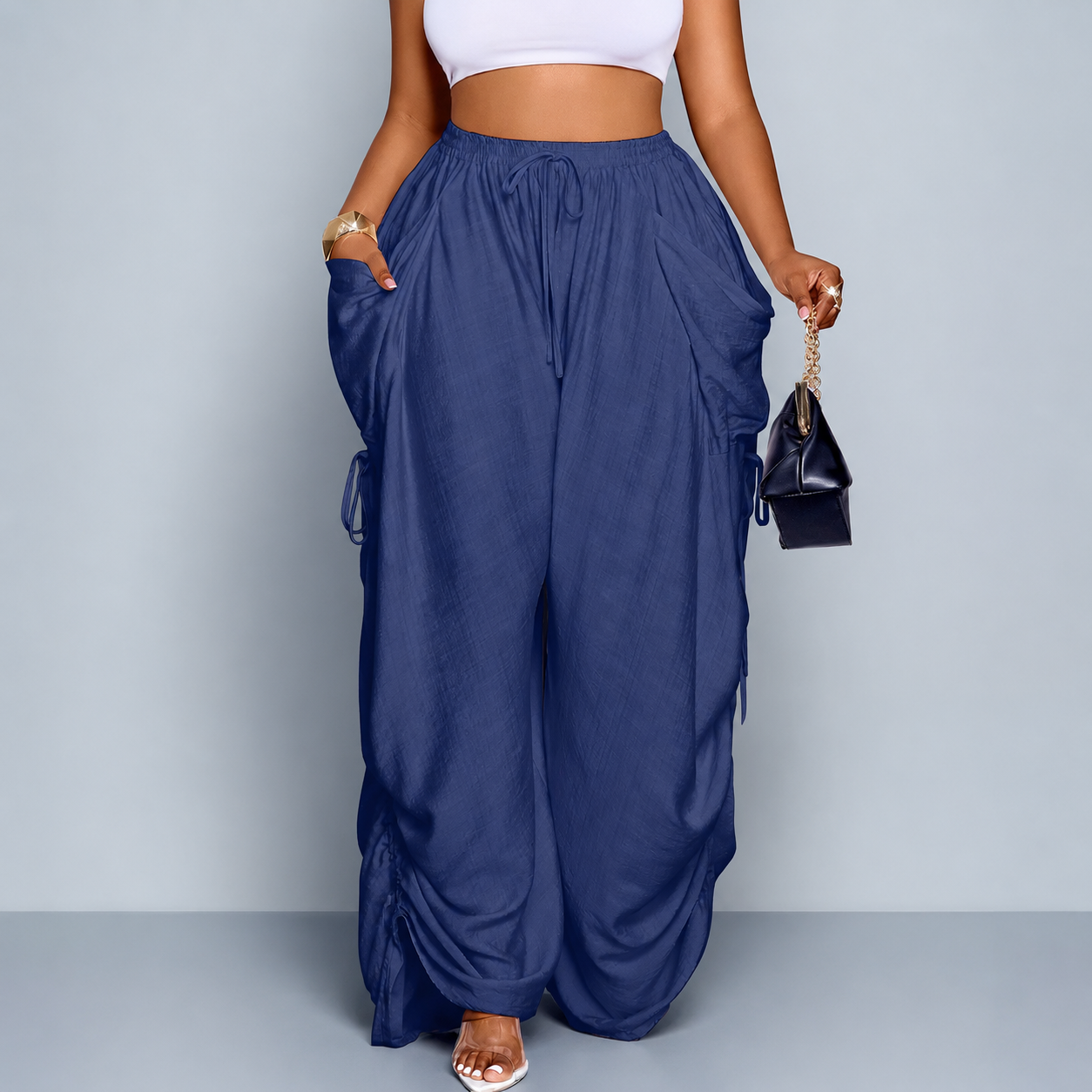 Casual Loose Fit Wide Pants For Women Everyday Wear