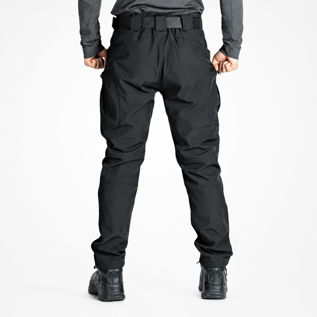 Fleece Tactical Cargo Pants With Multiple Pockets For Winter Men
