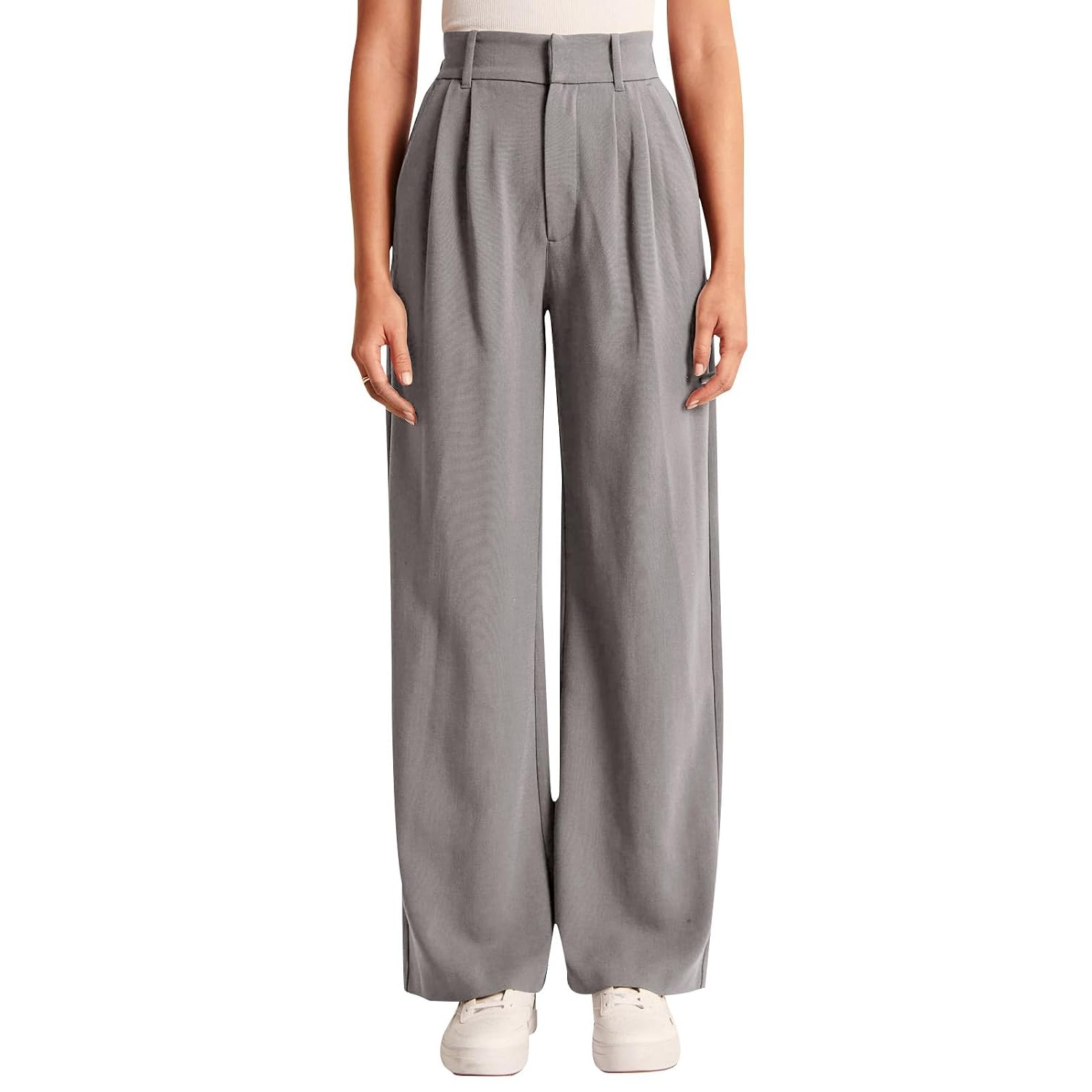 Solid Casual Pants With Pocket For Women