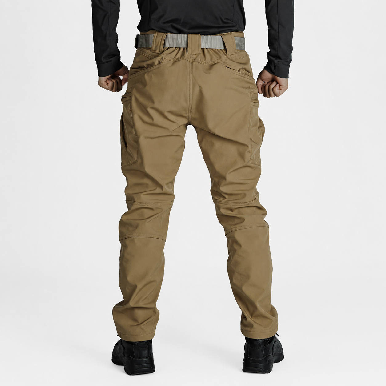 Fleece Tactical Cargo Pants With Multiple Pockets For Winter Men