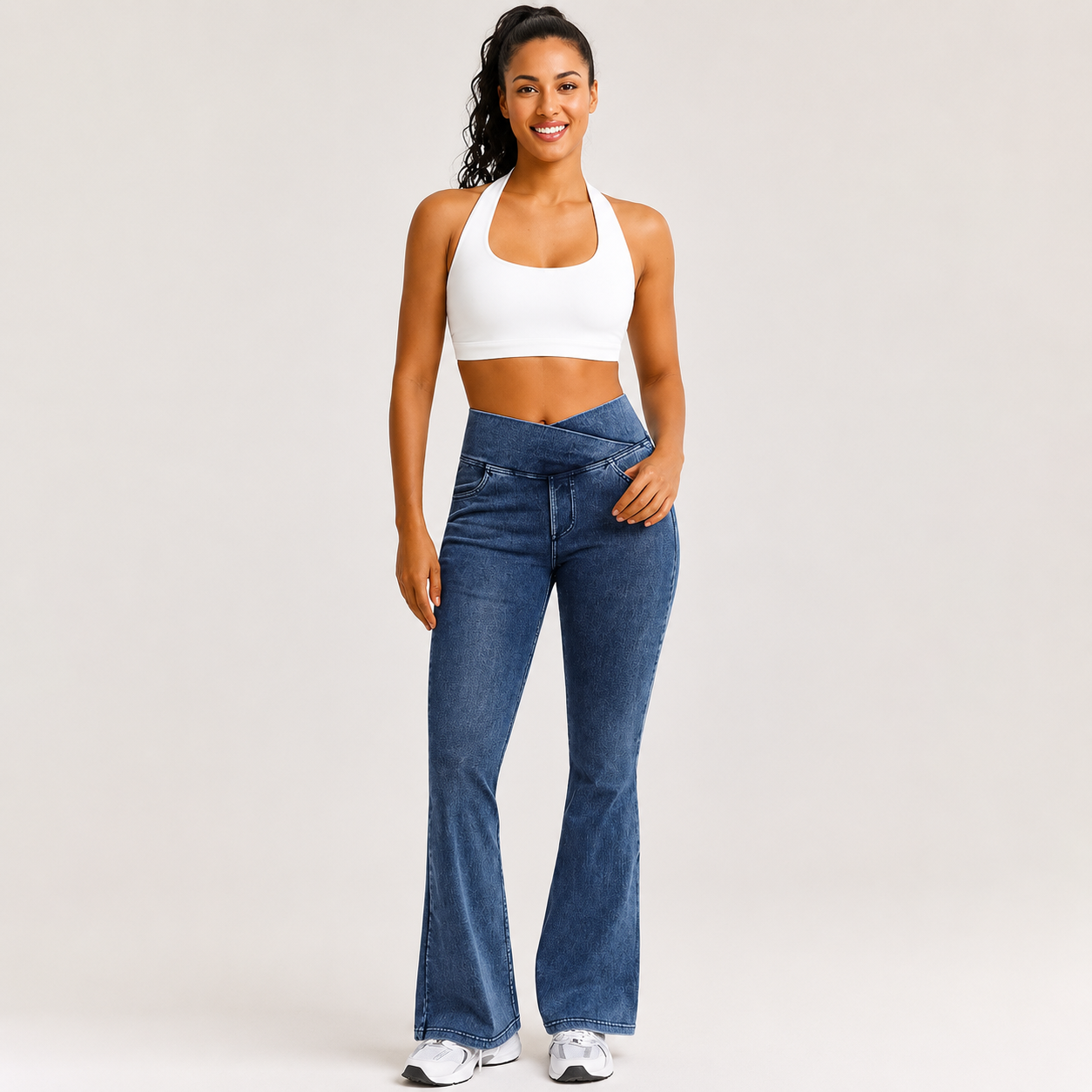 Summer Crossover Stretchy Streetwear Jeans For Women