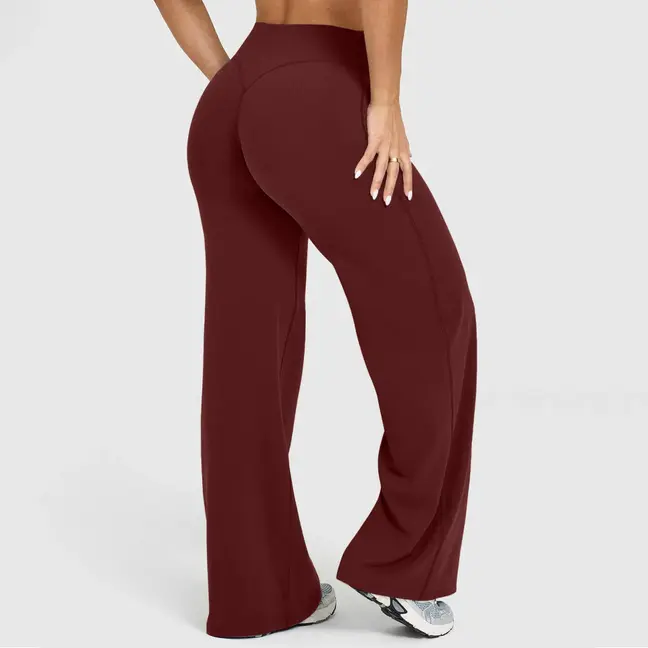 Structured Athletic Wide Sweep Fitness Pants