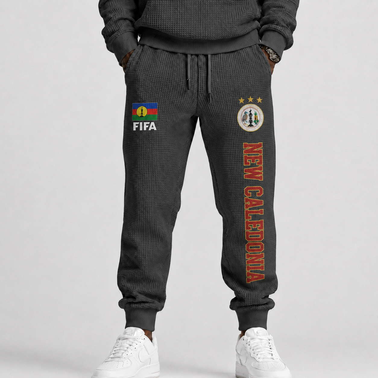 FIFA 2026 Caledonia Printed Waffle Football Fan Pants