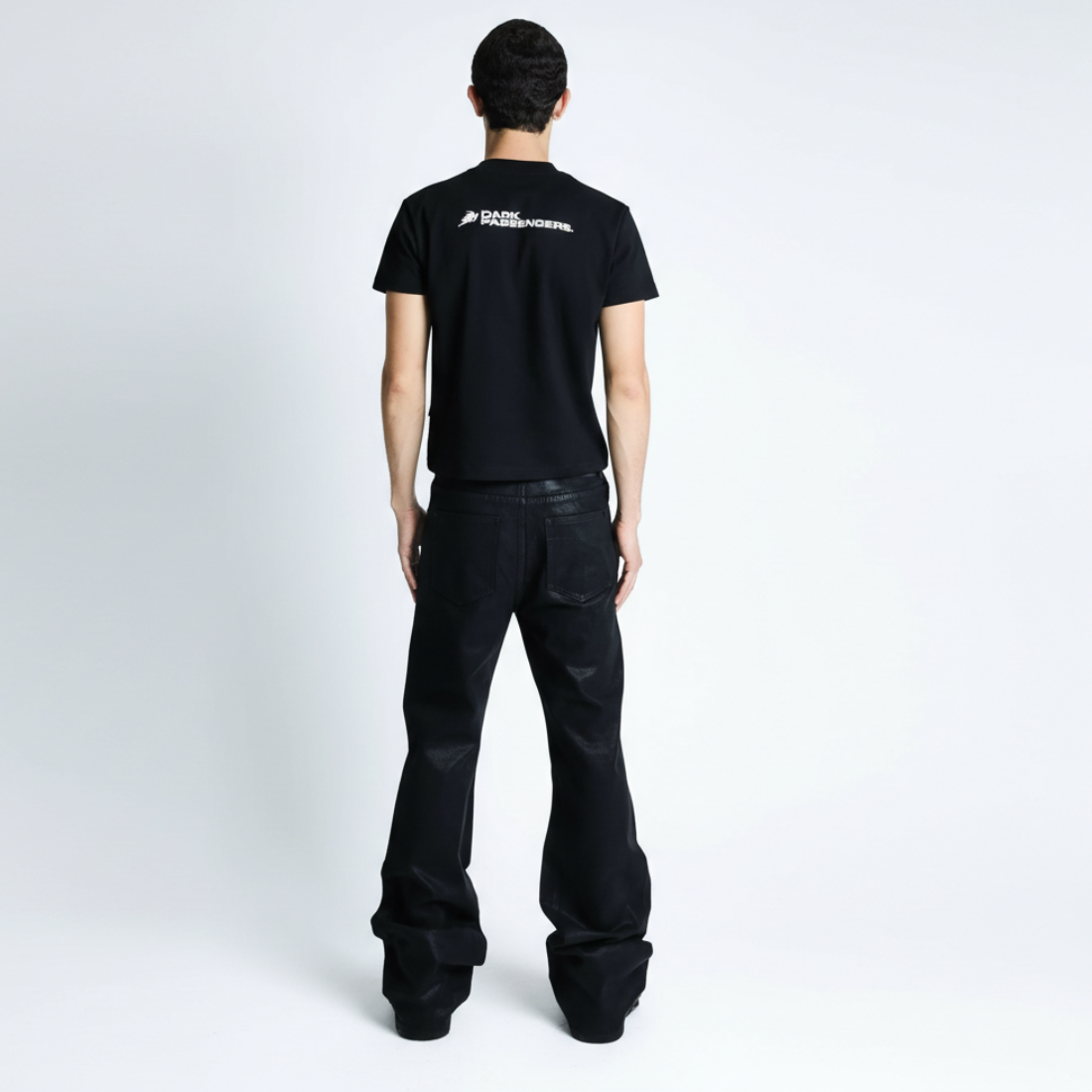 Waxed Denim Heavyweight Button Closure Jeans