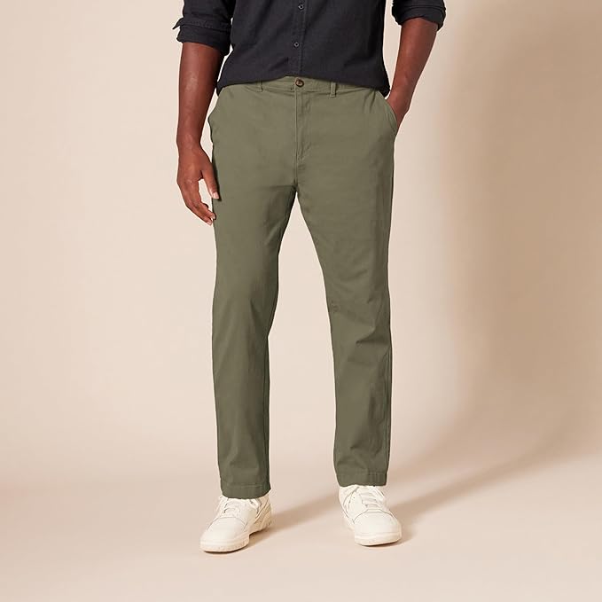Men's Athletic-Fit Chino PantsAthletic Fit Chino Twill Pants For Men - Image 11