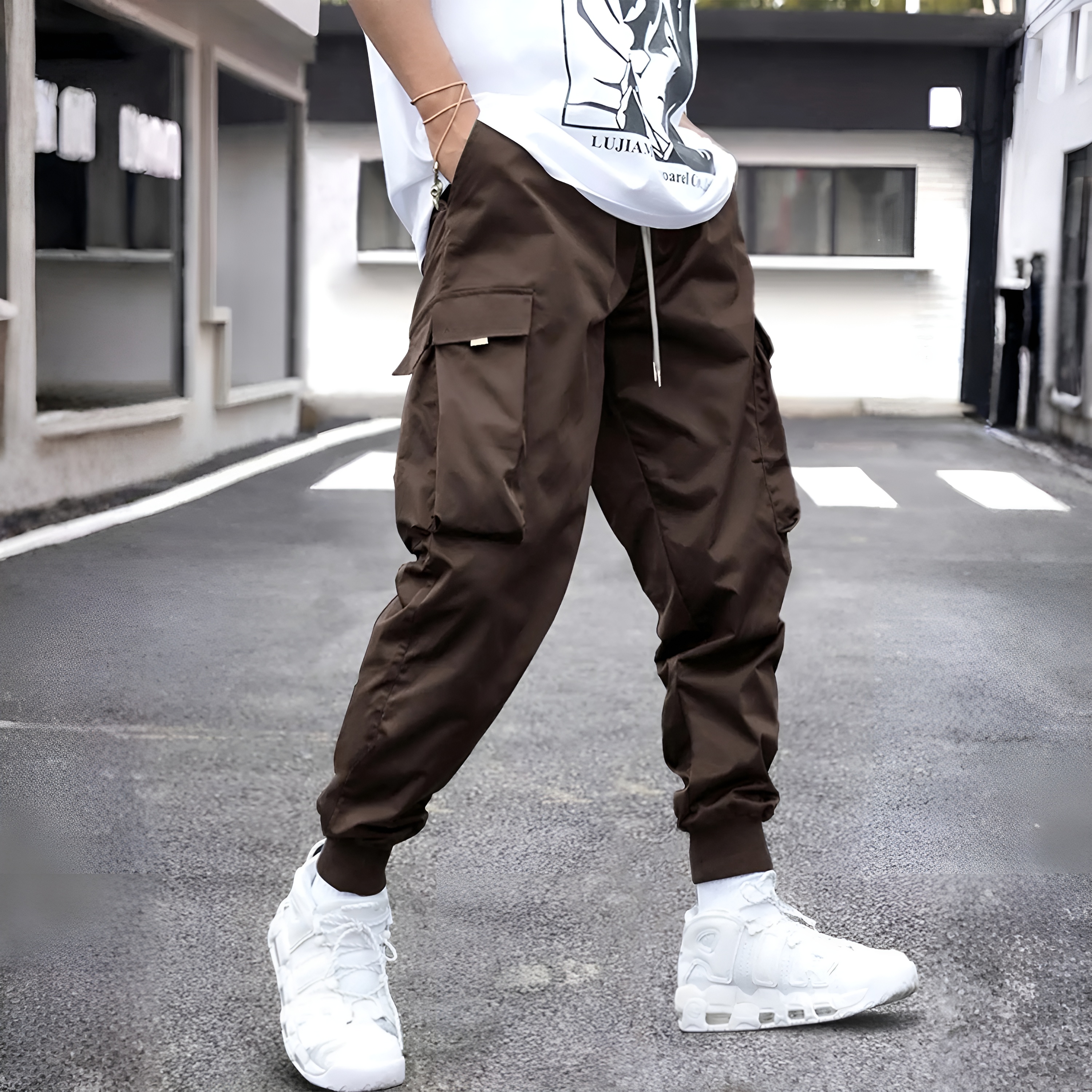 Cargo Pants With Flap Pocket For Men 