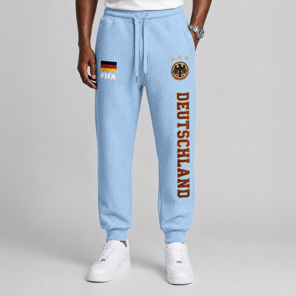 FIFA 2026 Germany Printed Waffle Football Fan Pants